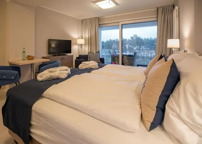 Apartment Dünenresidenz Prora - 1-raum-ferienwohnung Mit Meerblick, 1 Schlafzimmer Und Balkon Np-416 Binz