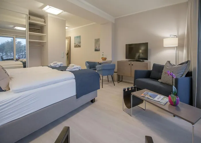 Apartment Dünenresidenz Prora - 1-raum-ferienwohnung Mit Meerblick, 1 Schlafzimmer Und Balkon Np-416
