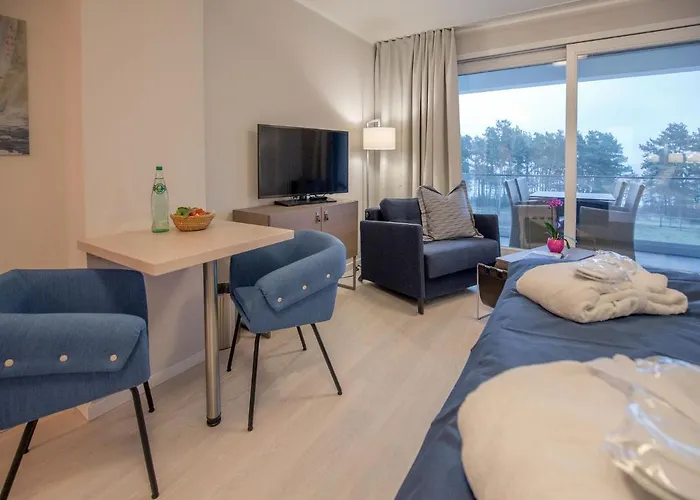 Dünenresidenz Prora - 1-raum-ferienwohnung Mit Meerblick, 1 Schlafzimmer Und Balkon Np-416 Binz
